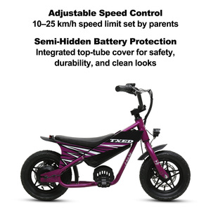 จักรยานไฟฟ้า 18V/180W 2 เกียร์ ยางใหญ่ สำหรับเด็ก KIDSMOTO 12 (BASIC) โครง BMX เสริมความแข็งแรง  ประกอบด้วยชุดโครง Hi-ten Unicrow - Product Image 2