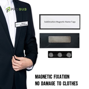Prosub Tùy Chỉnh Khoảng Trống Thăng Hoa Huy Hiệu Từ Tính Với Tấm Nhôm In Logo Nhựa ID Tag Phù Hiệu Thăng Hoa Tên Huy Hiệu - Product Image 5