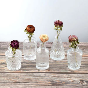 Mini <span class=keywords><strong>vase</strong></span> en verre cristal de luxe, vente en gros, ensemble de bouteilles d'aromathérapie, vases pour centres de table de maison - Product Image 1
