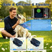Intelligentes GPS-Haustierzaun-System, Kabelloses Grenzsystem, Wasserdichtes Anti-Verlust-Vibrationshalsband für Hunde, Innen- und Außeneinsatz, Training