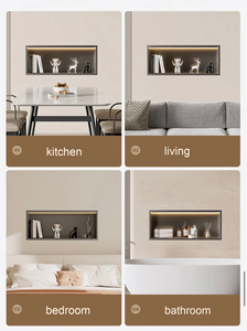 High Quality Bathroom <strong>Kitchen</strong> Bedroom Living Black 304 Stainless Steel Waterproof <strong>Shower</strong> Niche Single Double Recess <strong>Shower</strong> Niche - Product Image 6