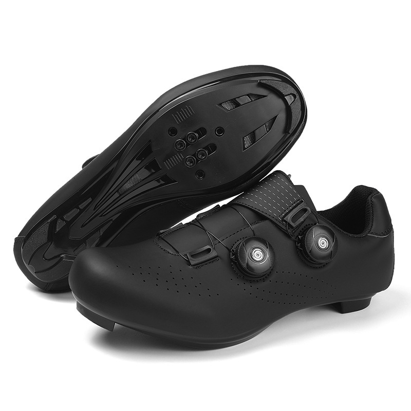 Black  road lock shoes.