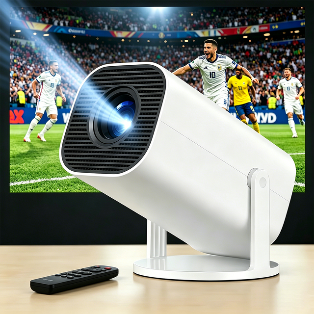 HY300 Pro Mini Smart Projector Wireless Phone Casting Portable Home Cinema Projector for Indoor Use Projecteur Android Proyector