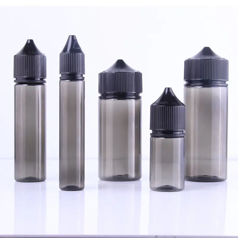 V3 3ml 5ml 10ml 15ml 20ml 30ml 50ml 60ml 100ml 120ml Con Làm xáo trộn bằng chứng Pet nhựa dropper chai cho nước trái cây tinh dầu