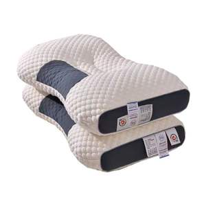Almohada ergonómica en forma de C para soporte cervical, ayuda para dormir, tamaño estándar, relleno de poliéster y algodón, para adultos y estudiantes - Product Image 1