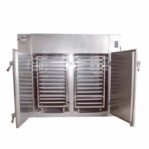 Horno de circulación de aire caliente, secador de aire caliente, acero inoxidable, doble puerta, 4 coches de secado, 96 bandejas