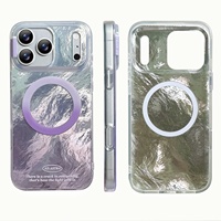 Étui rigide magnétique antichoc coloré de luxe pour 14/15/16/17 Pro Max Coque de protection intégrale en PC