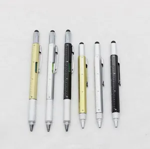NP-013 Cute Hex plastic 5 in 1 stylus tool short pen multifunctional pen