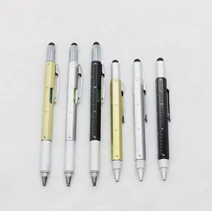 NP-013 Dễ Thương Hex Nhựa 5 Trong 1 Công Cụ Bút Stylus Bút Ngắn Đa Chức Năng