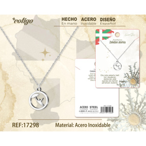 สร้อยคอ Aterkia ZELEDON ดีไซน์เรขาคณิตทันสมัย น่ารัก สไตล์เก๋ ทำจากสแตนเลสและทองเหลือง ชุบเงินและทอง ผลิตในจีน - Product Image 1