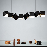 Luminaire suspendu design moderne Boîte carrée Combinaison Éclairage intérieur Suspension LED pour salle à manger Bureau