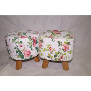 Taburete para cambiar zapatos de tela, 28x28x30 cm, otomana suave de diseño moderno para el hogar, para niños y adultos - Product Image 5