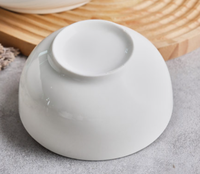 Bols en céramique de porcelaine blanche unie, écologiques, style bohème, 4,5-8 pouces, personnalisables, LOMATO SDM69, durables, vente en gros