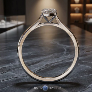 Anillo de Oro de 18K con Diamante Cultivado en Laboratorio, Corte Marquesa, 1.50 CT, para Mujer, Anillo de Compromiso de Lujo, Joyería Fina Moderna y Personalizada - Product Image 3