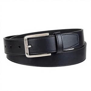 Cinturones de Cuero Natural de Búfalo, Color Negro, Duraderos, Estilo Casual, Ecológicos, Sostenibles, Cinturones de Cuero Puro para Hombre - Product Image 1