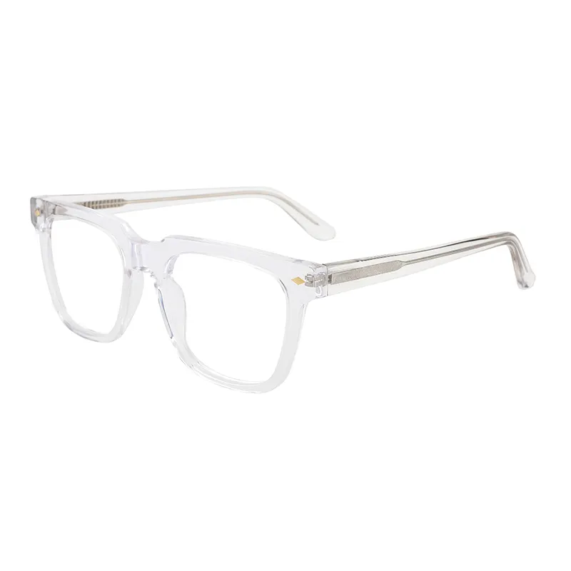 사각 아세테이트 안경 광학 안경 클래식 투명 안경 프레임 로고이있는 고품질 안경