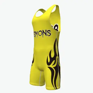 High Quality Odm Plus Size 5Xl Adults Wrestling Head Gear Mens Wrestling Tights Suit Funny Wrestling Singlets