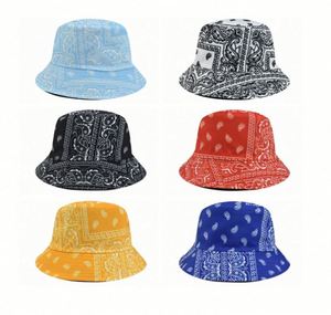 2021 New Paisley Flower Print Reversible Fisherman Cap Bucket <b>Hat</b> <b>for</b> Spring Autumn Hip Hop Street Fashion Headwear - Product Image 2