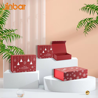 Moments de déballage mémorables, boîte de Noël en carton pour cadeaux, bonbons, biscuits, emballage de pots de bougies rouges avec couvercle et boîtes