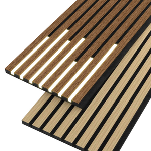 Panel de Pared Acústico de Madera con Tira de Luz LED de Silicona, Altamente Efectivo para el Sonido, para Sala de Estar y Dormitorio - Product Image 6