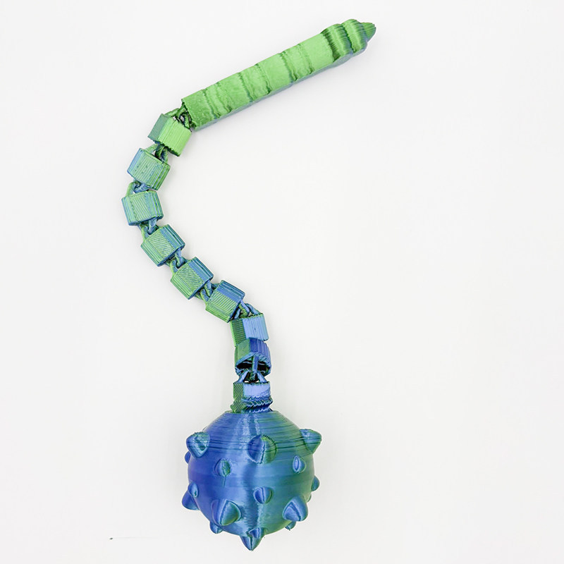 Marteau météore bleu et vert 28 cm