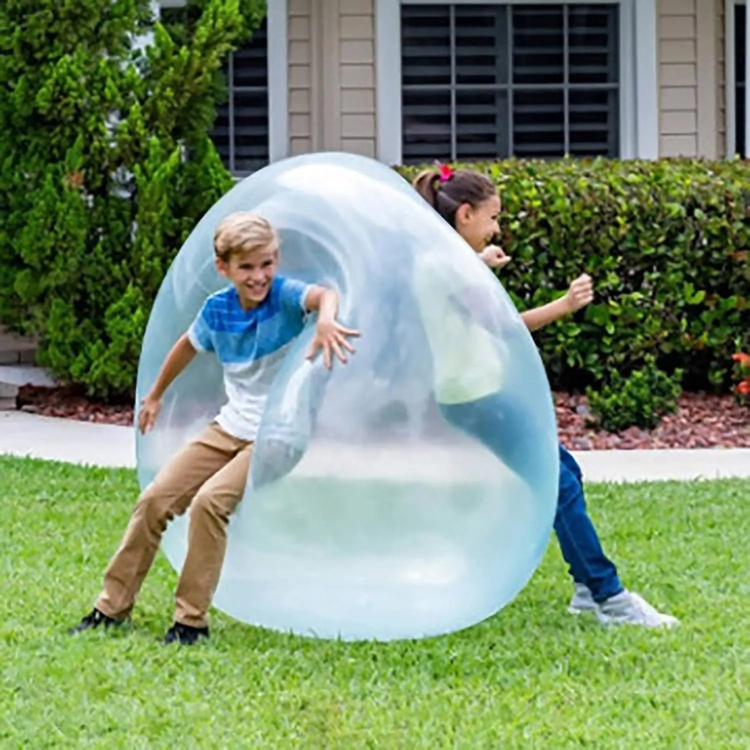 Bola de brincar inflável para crianças e adultos, bola de água de borracha macia para jardim de praia, novidade