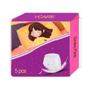 Pañales Desechables para Adultos, Pantalones Sanitarios de Algodón con Alas Protectoras Contra Fugas, Súper Absorbentes, para el Periodo Menstrual, para Mujeres y Niñas - Product Image 6