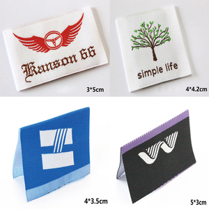 Personalizzato Logo privato ad alta densità tessuto tessuto etichette <span class=keywords><strong>nastro</strong></span> di abbigliamento raso damasco poliestere indumento toppa abito - Product Image 6