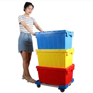 <strong>Heavy</strong> <strong>Duty</strong> Logistic Customized Easy <strong>Moving</strong> Plastic <strong>Dolly</strong> Trolley Cart for Plastic Crate - Product Image 1