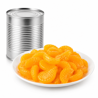 Segmentés d'orange mandarine en conserve 850g en sirop léger Marque privée Taille personnalisée Vente en gros Usine Fabricant Fournisseur