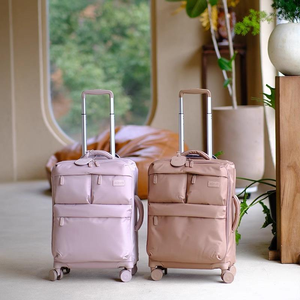 Nylon Luggage Women Trolly Roller Bag Quiet <b>Suitcase</b> High Value <b>20</b>-<b>Inch</b> Case Spinner <b>Suitcase</b> Luggage Trolley Bag - Product Image 2