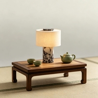 Applique murale moderne et simple pour la maison et l'hôtel avec prise USB, base E26, lampe de table LED en marbre et abat-jour en tissu