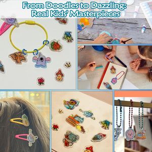 Bunte Schrumpffolien für Kreative Kunstprojekte, Schuldekoration, DIY Handarbeitsprodukte und Kinderspielzeug - Product Image 3