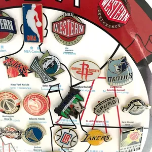 Tên lửa chiến binh Lakers đội hàng hóa chết tấn công cứng men kim loại Huy hiệu <span class=keywords><strong>pin</strong></span> cho khiêu vũ thể thao trang trí bộ - Product Image 2