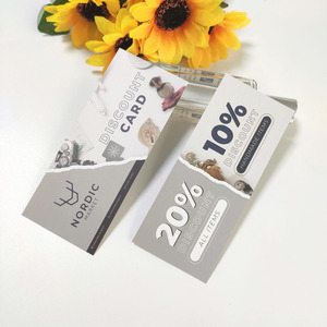 セールプロモーションのための割引クーポン券印刷カスタムクーポンカード印刷ありがとうカード - Product Image 2