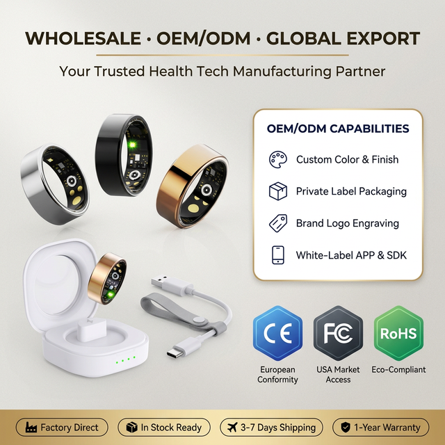 Hot Sale Waterproof Smart Ring with Fitness Monitor Multiple Sports Mode Stainless Steel IOS App Control Digital Ring