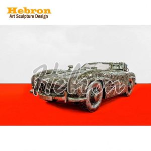 Modèle <span class=keywords><strong>de</strong></span> voiture classique rétro MG Miller fait main, grande échelle 1:1, en fer, taille réelle, avec techniques <span class=keywords><strong>de</strong></span> peinture, placage et impression métalliques personnalisées - Product Image 2