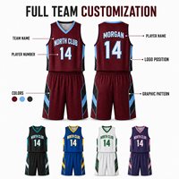 Uniformes de Baloncesto Personalizados Canadá, Conjunto de Camiseta y Pantalones Cortos Sublimados para Equipo, Ropa Deportiva Juvenil Personalizada de Fabricante