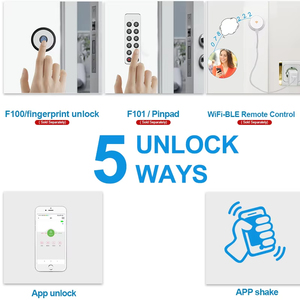 Cilindro <span class=keywords><strong>de</strong></span> cerradura Wifi Tuya para interior para <span class=keywords><strong>seguridad</strong></span> en el hogar Cerradura <span class=keywords><strong>de</strong></span> puerta con huella dactilar Cerradura <span class=keywords><strong>de</strong></span> puerta inteligente digital cilíndrica - Product Image 3