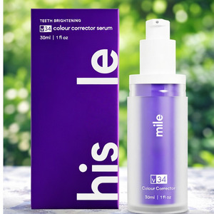 Sérum Correcteur de Couleur des Dents V34, Gouttes Blanchissantes Violettes, Élimine les Taches Jaunes, Action Rapide, Solution pour un Sourire Éclatant - Product Image 1