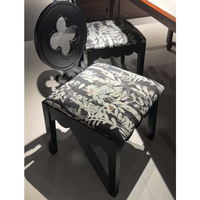 Chaise de salle à manger en bois de caoutchouc au design minimaliste et élégant, motif fleur de prunier, moderne et durable, pour la maison et l'hôtellerie – Meilleure vente