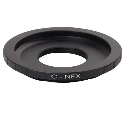 C-NEX Lens Adapter Ring for C Mount Lens to for Sony NEX E Mount Camera Black