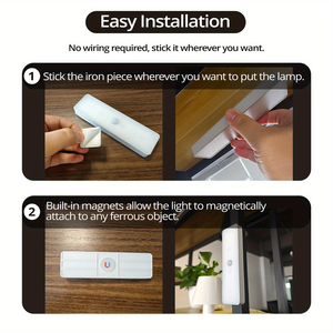 Luz para Armario con Base de Carga, Lámpara Bajo Gabinete con Sensor de Movimiento Recargable por USB, Luz Nocturna Inalámbrica Regulable con Control Remoto - Product Image 5