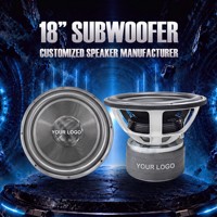 Servicio OEM, Subwoofer de 18 Pulgadas, 4500W RMS, Doble Bobina de 2 Ohmios, Canasta de Aluminio, Bobina de Voz BAVC de 5 Pulgadas, Amortiguador de 4 Capas, Altavoz para Auto