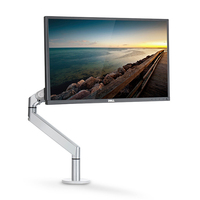 Moniteur à écran simple avec bras pneumatique et support d'ordinateur, fonction pivotante multidimensionnel en Aluminium