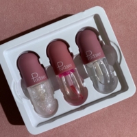 Gloss à lèvres miniature hydratant changeant de couleur Pudaier, vente en gros, gloss à lèvres miniature pailleté, fournisseur de gloss à lèvres miniature, marque privée, gloss à lèvres transparent