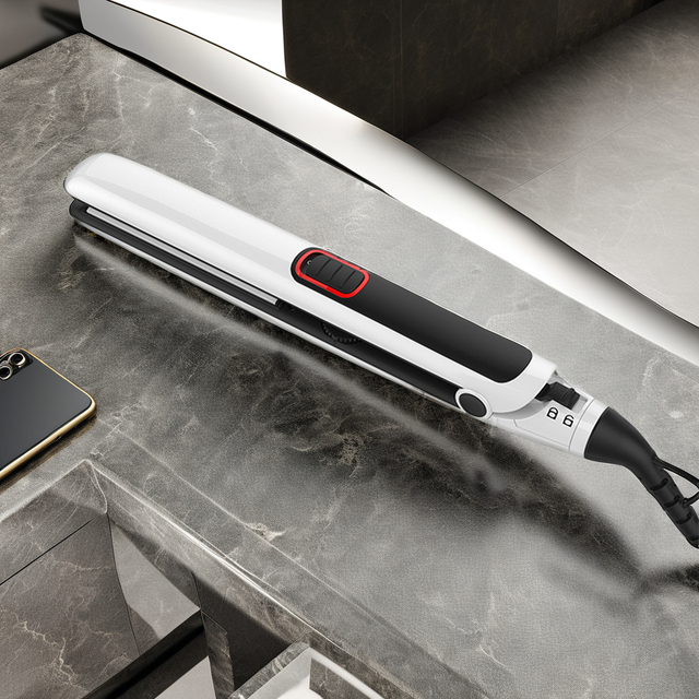 Professional LED Hair Straightener 360 Degree Wholesale Ceramic Flat Iron Custom Logo Hair Straightener