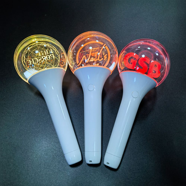 STARSHINING Kpop Idol Army Bomb Korea Quality Colorful Fan Light Stick Customized LOGO Hand LED Glow Stick for Concert
