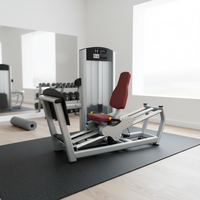 Machine à presse pour les jambes réglable pour salle de sport commerciale, mini chargeur en acier, machine à jambes assise à charge par broche pour l'entraînement de la poitrine