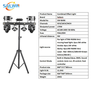 Sailwin CE DJ thiết bị ánh sáng di động Disco thanh biểu diễn di chuyển đầu chiếu sáng gigbar di chuyển <span class=keywords><strong>LED</strong></span> mệnh ánh sáng sân khấu với đứng - Product Image 4